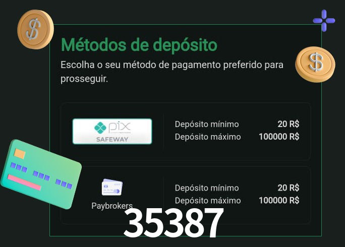 O cassino 35387 oferece uma grande variedade de métodos de pagamento